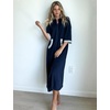 image:imageEkouaer Robes for Women Zipper Robe 34 Sleeves Housecoat with PocketsStyle 1navy