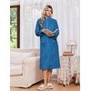 image:imageEkouaer Women Plush Robe Zip Up Bathrobe Fleece Warm Housecoat with Pockets