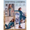 image:imageThermal Underwear for Women Fleece Linen Long John Sets Warm Base LayerDark Blue