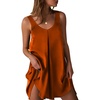 image:imageEkouaer Nightgowns for Women Sleeveless Satin Night Gown Sexy Night DressChocolate