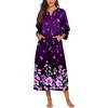 Purple Black Floral