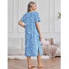 image:imageEkouaer 3 Pack Long Nightgowns for Women House Dress Plus Size Moo MoosPurple FlowerPink FlowerBlue Flower