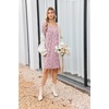 image:imageEkouaer 3 Pack Womens Long Sleeve Nightgowns Soft Sleep Shirt SleepwearBlue Floral lilac pink Floral