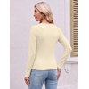image:imageEkouaer 3 Pack Womens Long Sleeve Raglan Shirts Slim Fit Thermal TopsBlackBeigeBrown