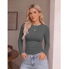 image:imageEkouaer 3 Pack Womens Long Sleeve Raglan Shirts Slim Fit Thermal TopsBlackNavyDark Grey
