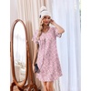 image:imageEkouaer Cotton Nightgowns for Women 3 Pack Short Sleeve Sleepshirts TshirtPurple FlowerPink FloralBlue Floral