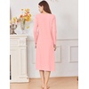image:imageEkouaer Cotton Nightgowns for Women Long Sleeve Night GownPink