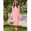 image:imageEkouaer Cotton Nightgowns for Women Long Sleeve Night GownPink