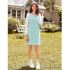 image:imageEkouaer Cotton Nightgowns for Women Long Sleeve Sleepshirts Soft SleepwearGreen