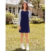 image:imageEkouaer Cotton Nightgowns for Women Long Sleeve Sleepshirts Soft SleepwearNavy Blue