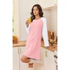 image:imageEkouaer Cotton Nightgowns for Women Long Sleeve Sleepshirts Soft SleepwearPink