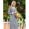 image:imageEkouaer Long Cotton Nightgowns for Women Soft Comfy Sleepshirt with PocketsBlue Floral