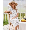 image:imageEkouaer Long Nightgowns for Women Bamboo Viscose Short Sleeve House DressesDaisy