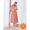 image:imageEkouaer Long Robes for Women Super Soft Plush Fleece Warm Towel BathrobeCoral