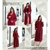 image:imageEkouaer Plush Robes for Women Button Front Long BathrobeBurgundy