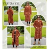 image:imageEkouaer Plush Robes for Women Button Front Long BathrobeCamel