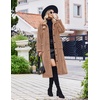 image:imageEkouaer Plush Robes for Women Button Front Long BathrobeKhaki