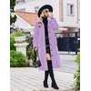image:imageEkouaer Plush Robes for Women Button Front Long BathrobeLavender