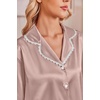 image:imageEkouaer Satin Pajamas for Women Set 2 Piece Silk Pjs Long Sleeve Lounge SetChampagne