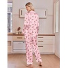 image:imageEkouaer Satin Pajamas for Women Set 2 Piece Silk Pjs Long Sleeve Lounge SetPink Gingerbread