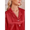 image:imageEkouaer Satin Pajamas for Women Set 2 Piece Silk Pjs Long Sleeve Lounge SetRed