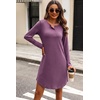 image:imageEkouaer Womens 3 Pack Cotton Nightgowns Long Sleeve Sleep Shirts SleepwearBlack navy Blue purple