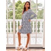 image:imageEkouaer Womens 3 Pack Cotton Nightgowns Long Sleeve Sleep Shirts SleepwearCup moon star