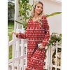 image:imageEkouaer Womens Cotton Nightgown Long Sleeve Sleepshirt Long Sleep DressPink