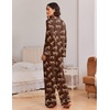 image:imageEkouaer Womens Pajama Sets 2 Piece Lounge Sets Button Down Long Sleeve PjsCheetah