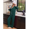 image:imageEkouaer Womens Pajama Sets 2 Piece Lounge Sets Button Down Long Sleeve PjsGreen