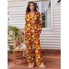 image:imageEkouaer Womens Pajama Sets 2 Piece Lounge Sets Button Down Long Sleeve PjsHalloween