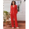image:imageEkouaer Womens Pajama Sets 2 Piece Lounge Sets Button Down Long Sleeve PjsPolka Dots