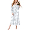 White Blue Floral