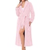 image:imageEkouaer Long Robes for Women Super Soft Plush Fleece Warm Towel BathrobePink