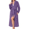 image:imageEkouaer Long Robes for Women Super Soft Plush Fleece Warm Towel BathrobePurple