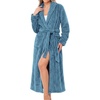 image:imageEkouaer Long Robes for Women Super Soft Plush Fleece Warm Towel BathrobeTeal Blue