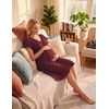 image:imageEkouaer Cotton Labor and Delivery Gown Nursing Nightgown Pajamas DressWine Red