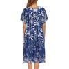 image:imageEkouaer House Dresses for Women with Pockets Short Sleeve NightgownEvening Blue Vines