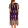 image:imageEkouaer House Dresses for Women with Pockets Short Sleeve NightgownFloral Purple