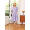 image:imageEkouaer House Dresses for Women with Pockets Short Sleeve NightgownGarden Purple