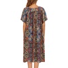 image:imageEkouaer House Dresses for Women with Pockets Short Sleeve NightgownMz721