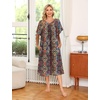image:imageEkouaer House Dresses for Women with Pockets Short Sleeve NightgownMz721