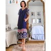 image:imageEkouaer House Dresses for Women with Pockets Short Sleeve NightgownNavy Blue
