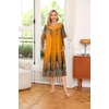 image:imageEkouaer House Dresses for Women with Pockets Short Sleeve NightgownYellow Feather