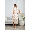 image:imageEkouaer Long Nightgowns for Women Soft House Dress Short Sleeve Night DressApricot