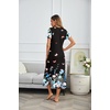 image:imageEkouaer Long Nightgowns for Women Soft House Dress Short Sleeve Night DressBlack Butterfly