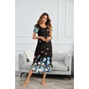 image:imageEkouaer Long Nightgowns for Women Soft House Dress Short Sleeve Night DressBlack Butterfly