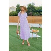 image:imageEkouaer Long Nightgowns for Women Soft House Dress Short Sleeve Night DressPurple Flower