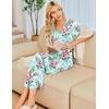 image:imageEkouaer Long Nightgowns for Women Soft House Dress Short Sleeve Night DressRose Flower