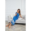 image:imageEkouaer Long Nightgowns for Women Soft House Dress Short Sleeve Night DressSky Blue Flower